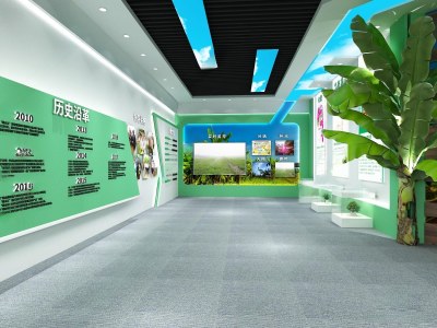 现代科技展厅3D模型下载